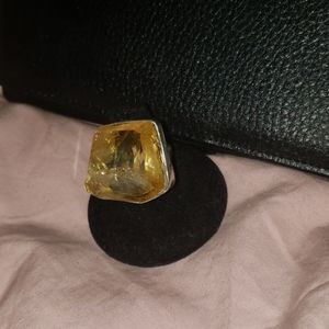 Raw Citrine Ring